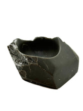 very rare dark gray alabaster salt cellar