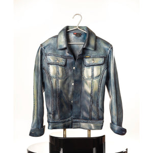 STONE SCULPTURE OF A DIESEL JEAN JACKET