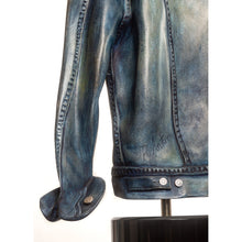 STONE SCULPTURE OF A DIESEL JEAN JACKET