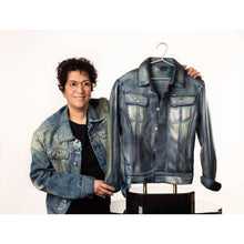 STONE SCULPTURE OF A DIESEL JEAN JACKET