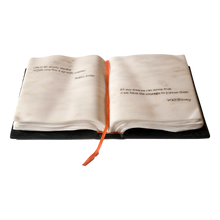 MARBLE CARVING OF A BOOK THE POWER OF KNOWLEDGE