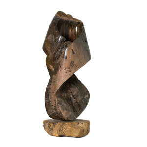 STONE SCULPTURE TWISTED UP