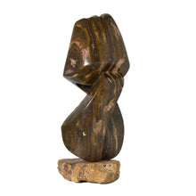 STONE SCULPTURE TWISTED UP