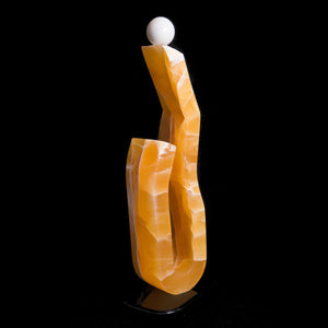  CARVED STONE BALANCING ACT