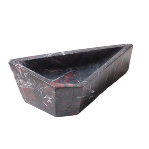 BLACK / RED MARBLE CENTERPIECE
