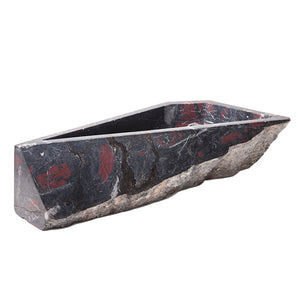 BLACK / RED MARBLE CENTERPIECE