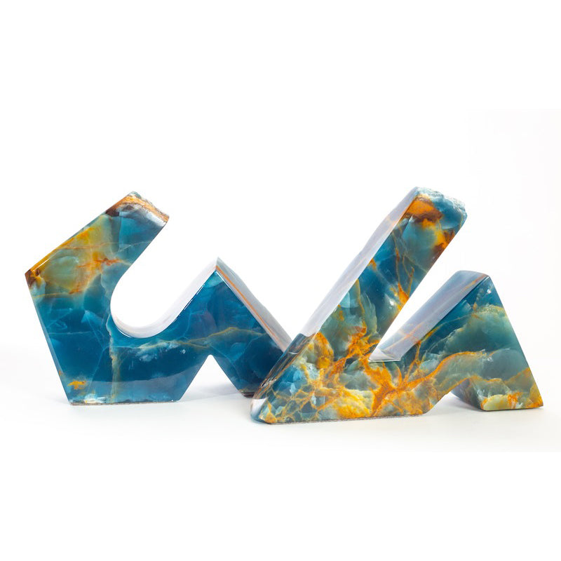studio vistors carved out of a rare piece of onyx