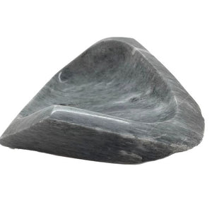 RARE STEEL GRAY YULE MARBLE BOWL