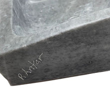 RARE CHARCOAL GRAY MARBLE BOWL