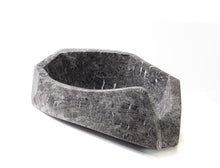 black and white stone centerpiece