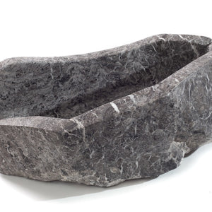black and white stone centerpiece